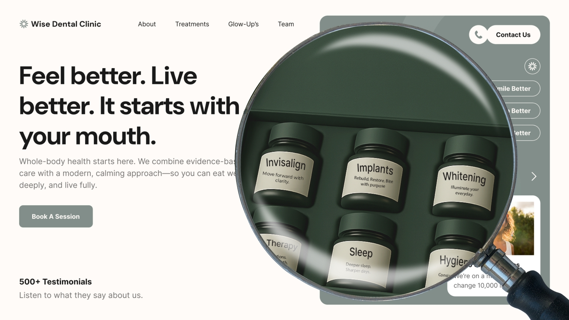 wellness trend and dental marketing example