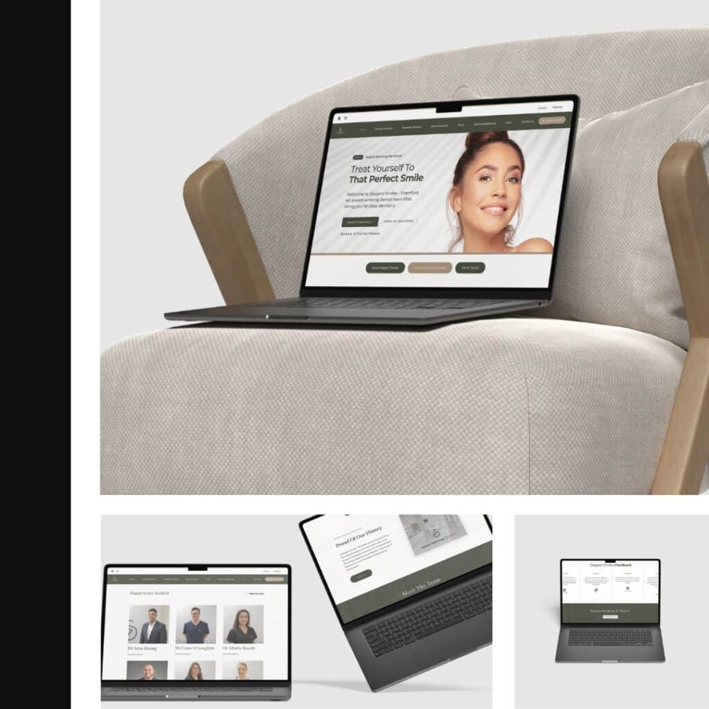 dental web design showcase elegant smiles