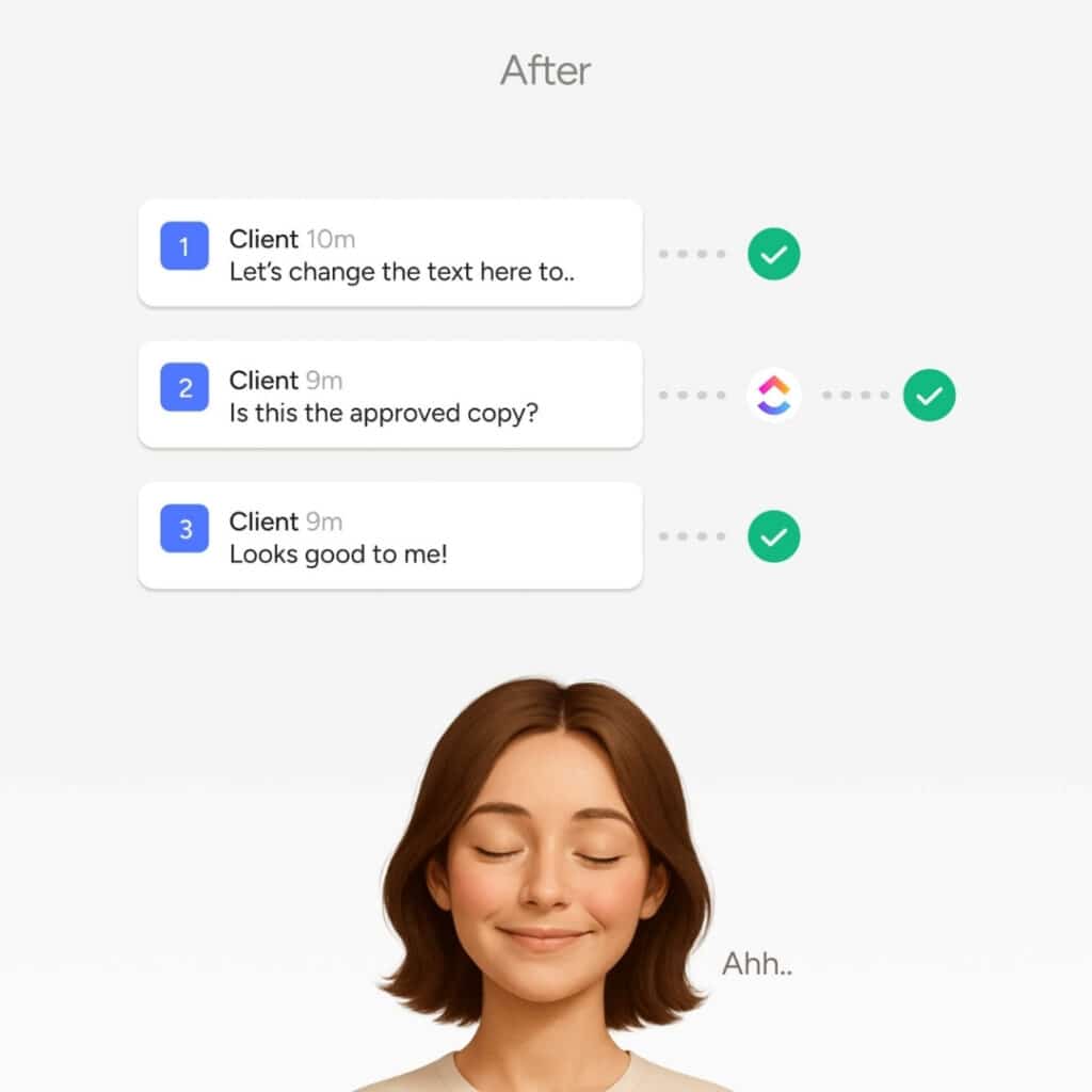 dental website approval / amends tool