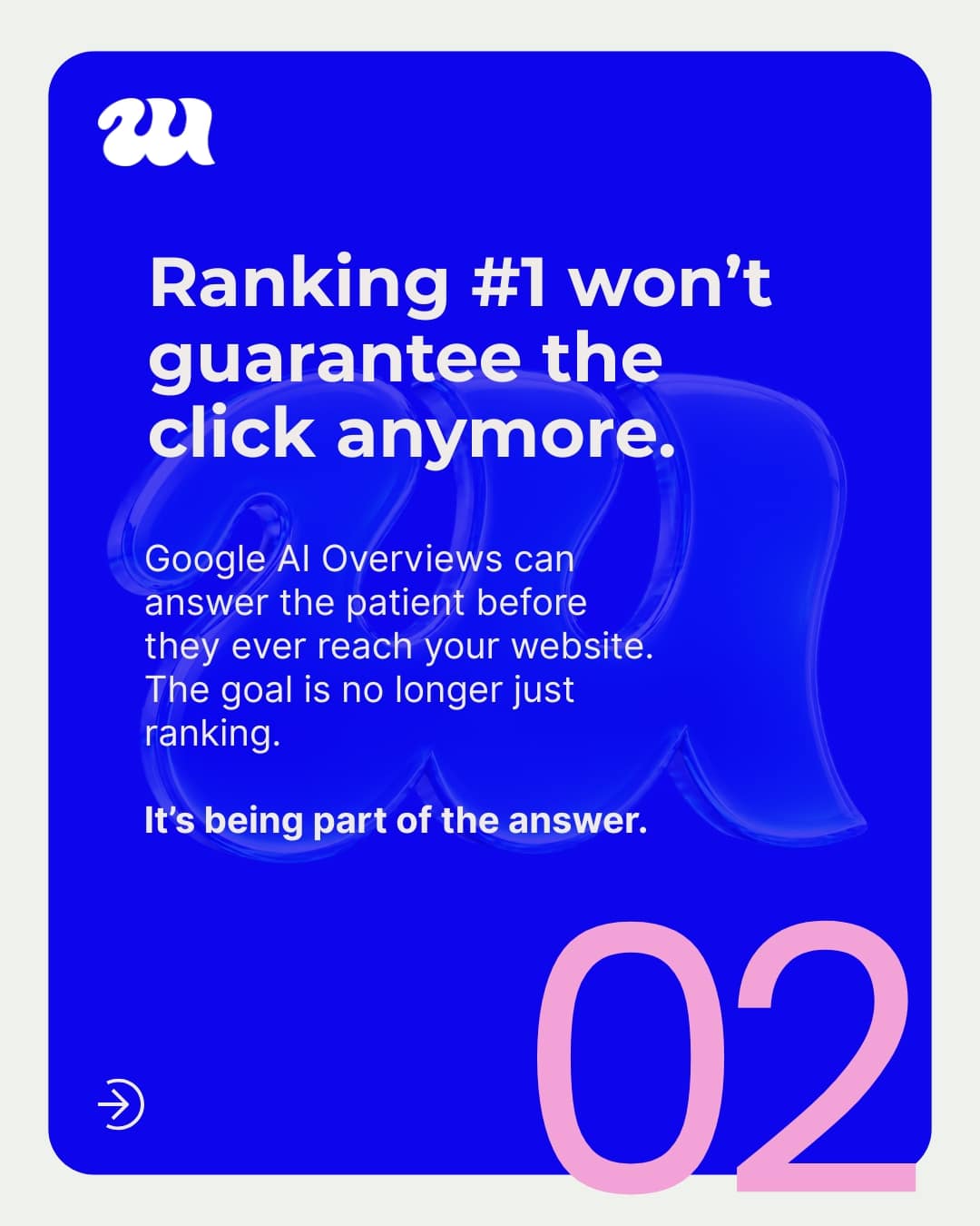 Ranking number one is not enough