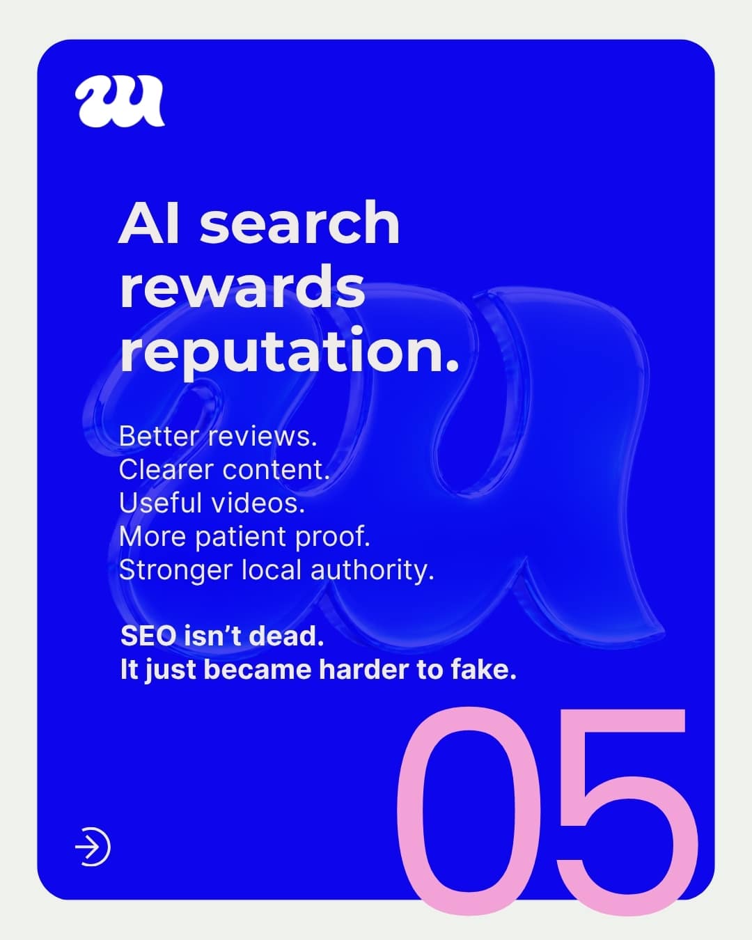 Reputation is visibility