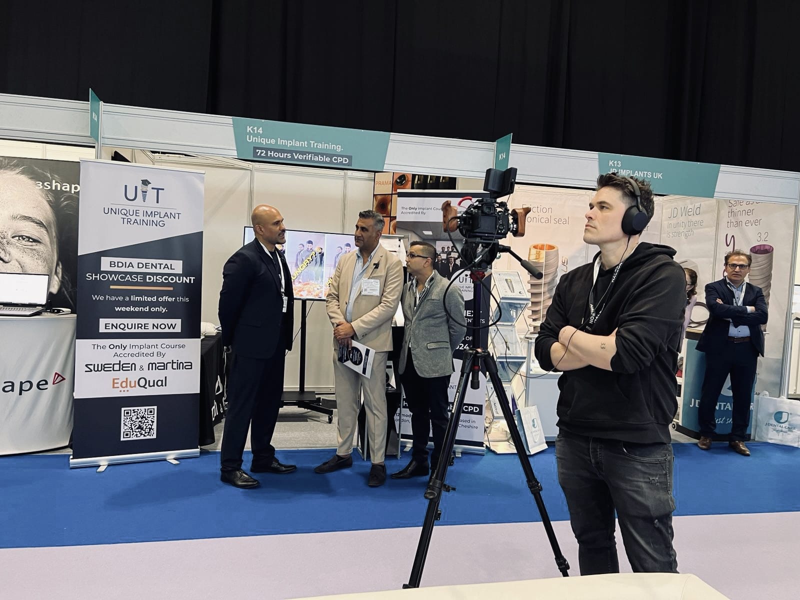 Wise Agency supporting Sweden and Martina and Unique Implant Training at Dentistry Show London 2024